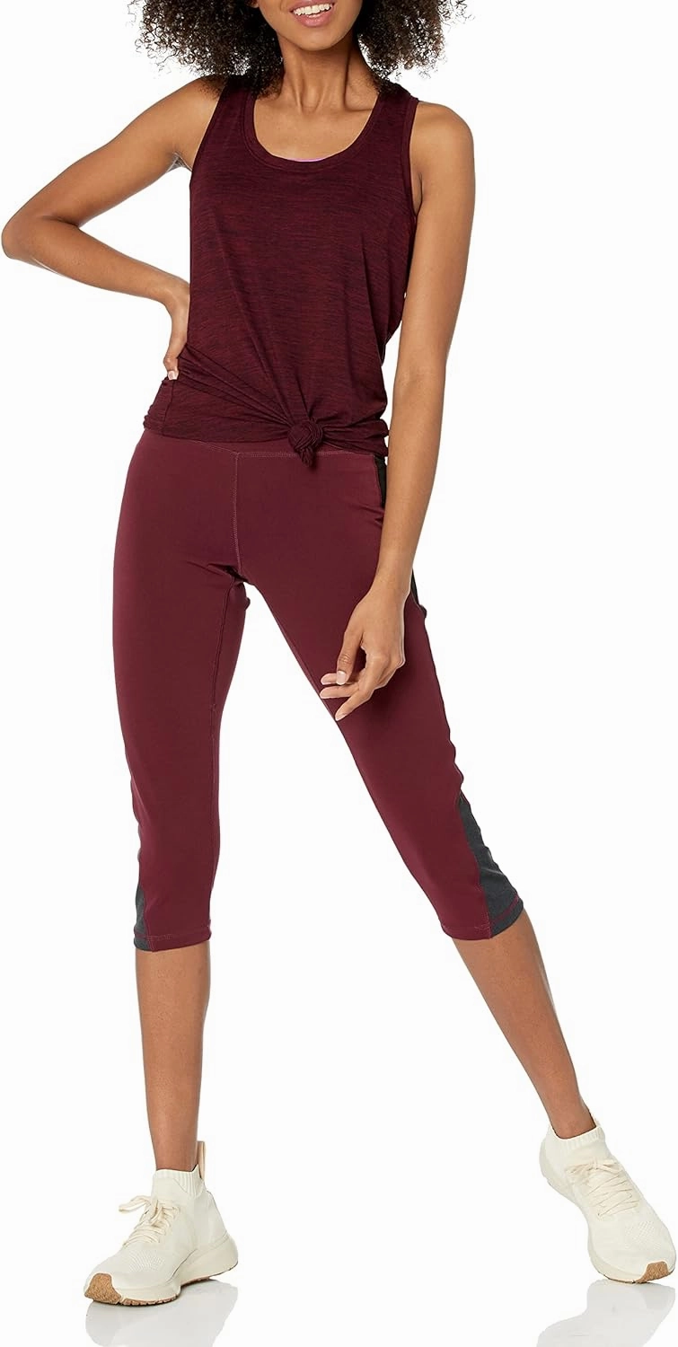 Amazon Essentials Women's Active Quick Dry Tech Stretch Racerback Tank Top (Available in Plus Size), Multipacks