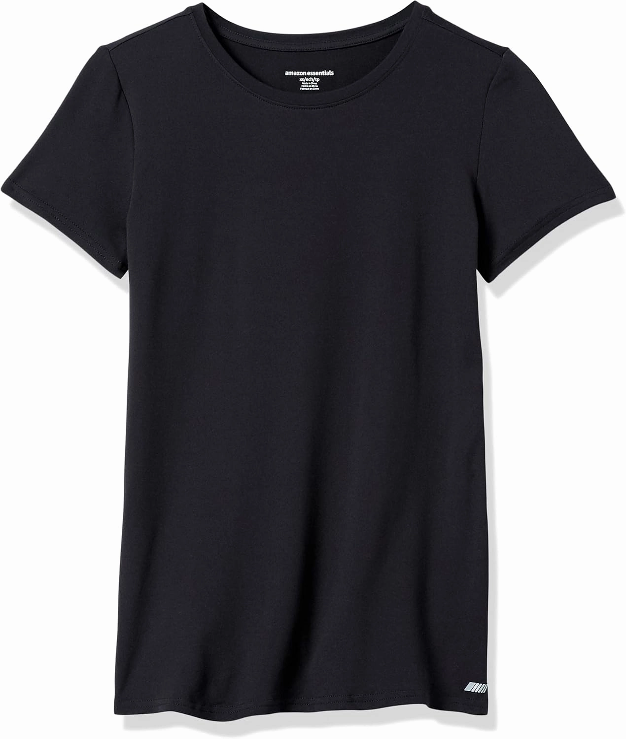 Amazon Essentials Women's Active Quick Dry Tech Stretch Short-Sleeve Crewneck T-Shirt (Available in Plus Size), Multipacks