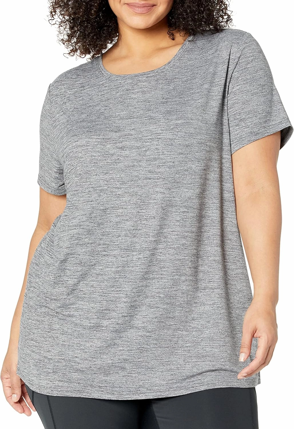 Amazon Essentials Women's Active Quick Dry Tech Stretch Short-Sleeve Crewneck T-Shirt (Available in Plus Size), Multipacks
