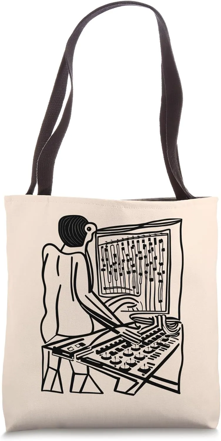 Analog Vintage Modular Synthesizer Tote Bag