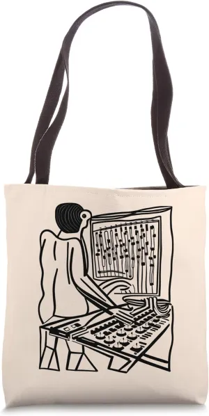 Analog Vintage Modular Synthesizer Tote Bag