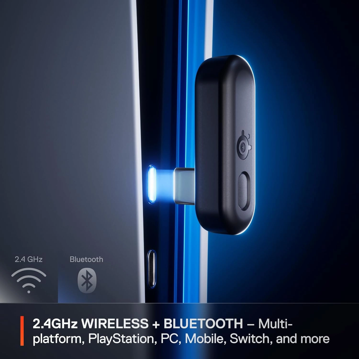 Arctis GameBuds for PlayStation/PC/Switch/Mobile — 2.4GHz   Bluetooth 5.3 Earbuds — Active Noise Cancelling — Mobile App Sound Presets — Water Resistant IP55 — 40H Battery with Qi Charging Case