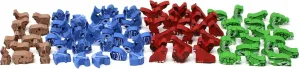 Ark Nova Special Enclosure Animals Board Game Pieces (80 Pieces)
