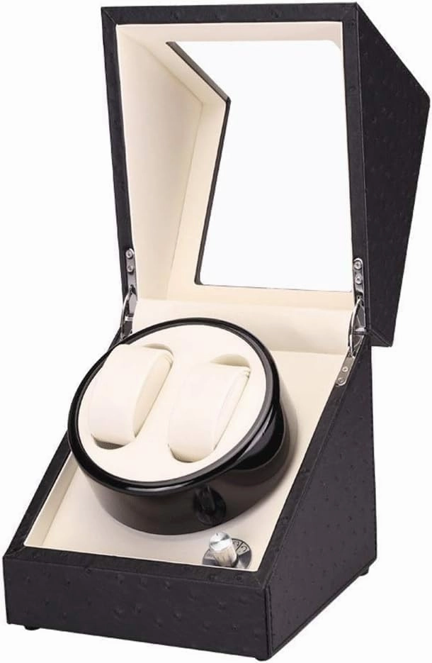 Automatic Watch Winder Double Watch Winder Box 2   0 Shaker 5 Gear with Quiet Motor and Wood PU Leather Powered Automatic Watch Winder