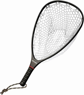 Aventik Fly Floating Fishing Net Carbon Fiber Landing Trout Net Light Weight Clear Rubber Ghost Net Catch & Release