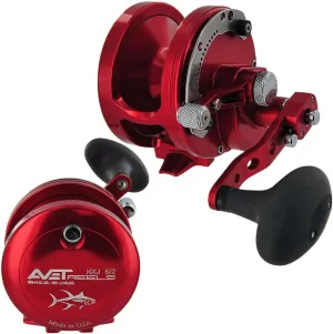 Avet 2-Speed H5.4:1,L2.4:1 Wide Lever Drag Reel, Silver