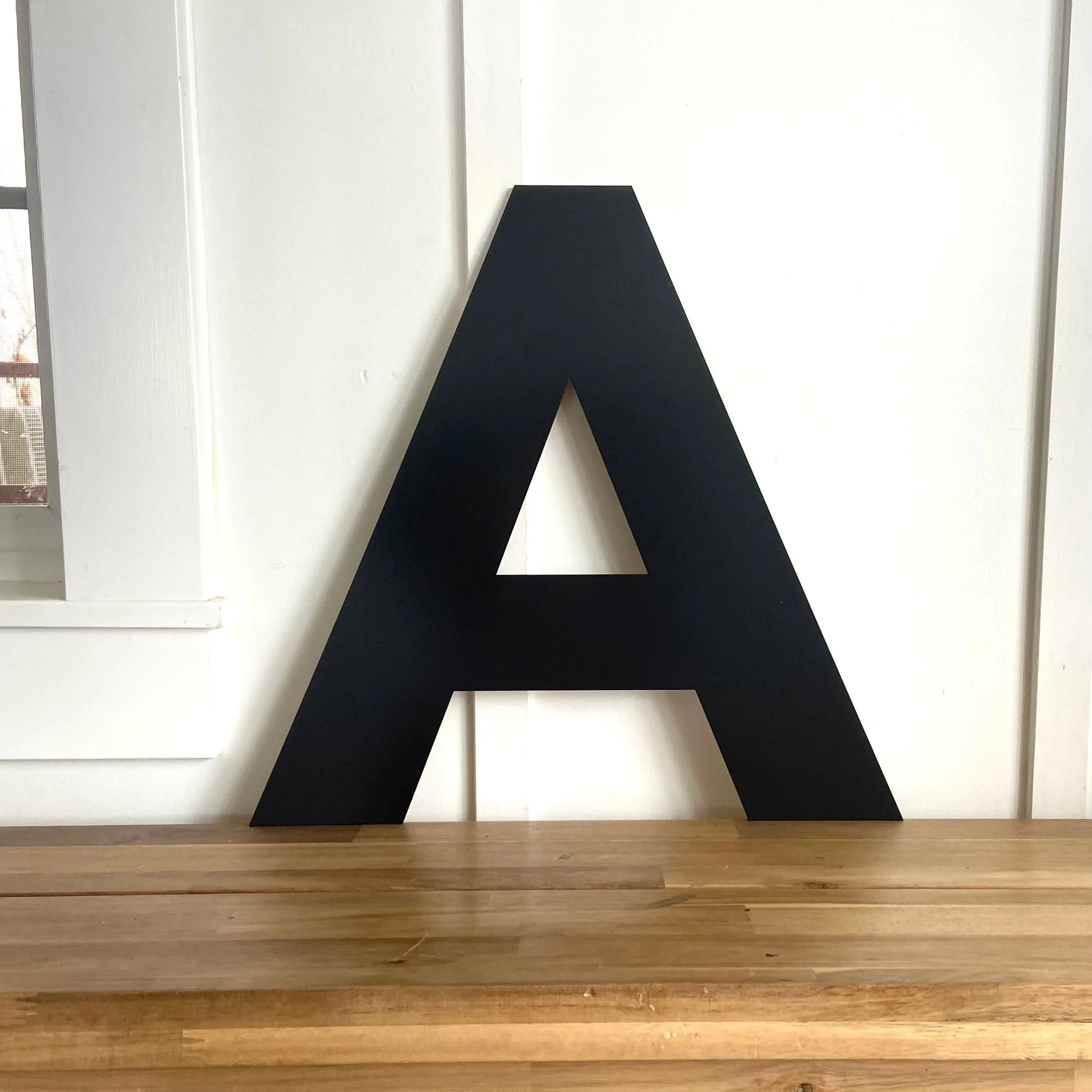 B - 36” Letter Painted Black Alphabet Letter