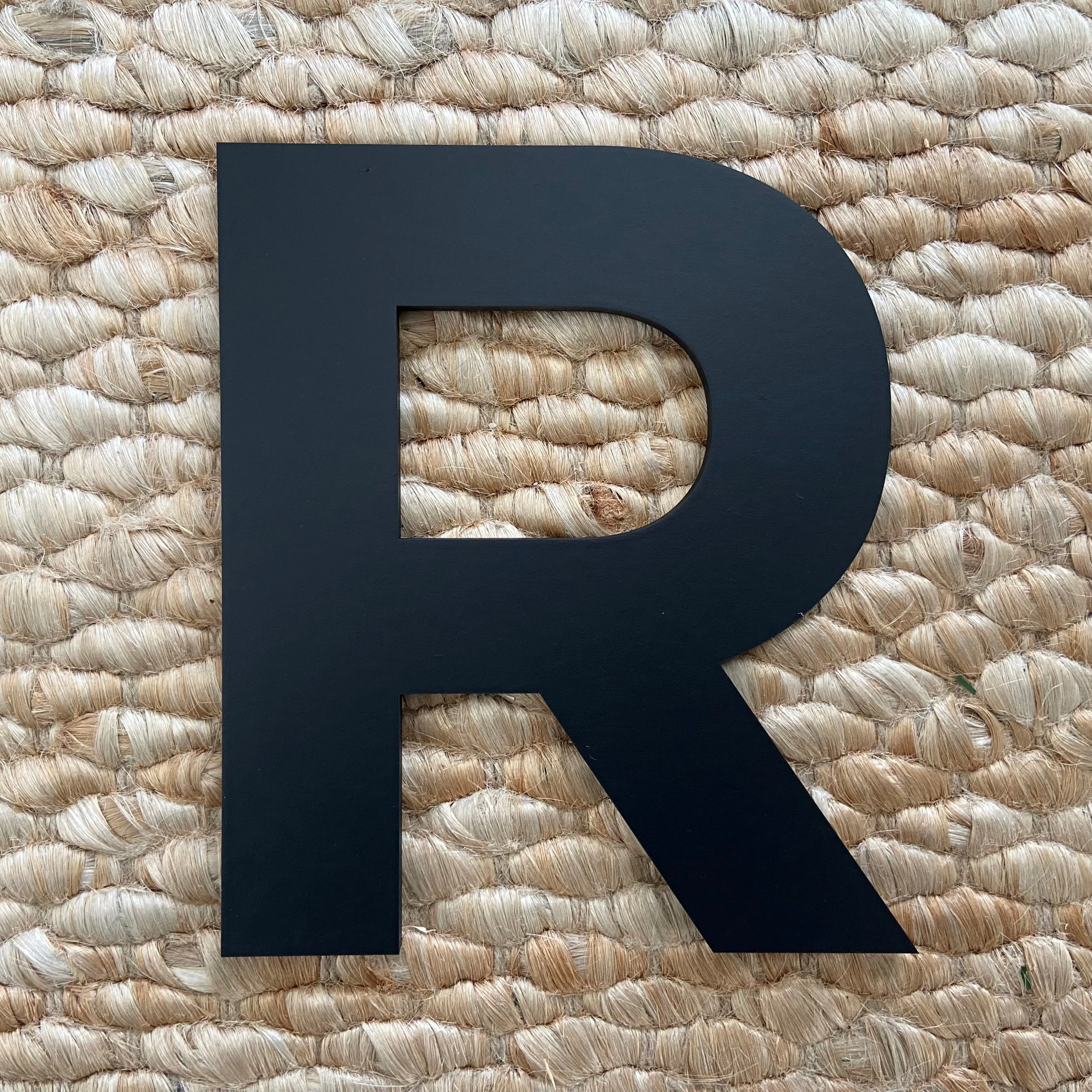 B - 36” Letter Painted Black Alphabet Letter