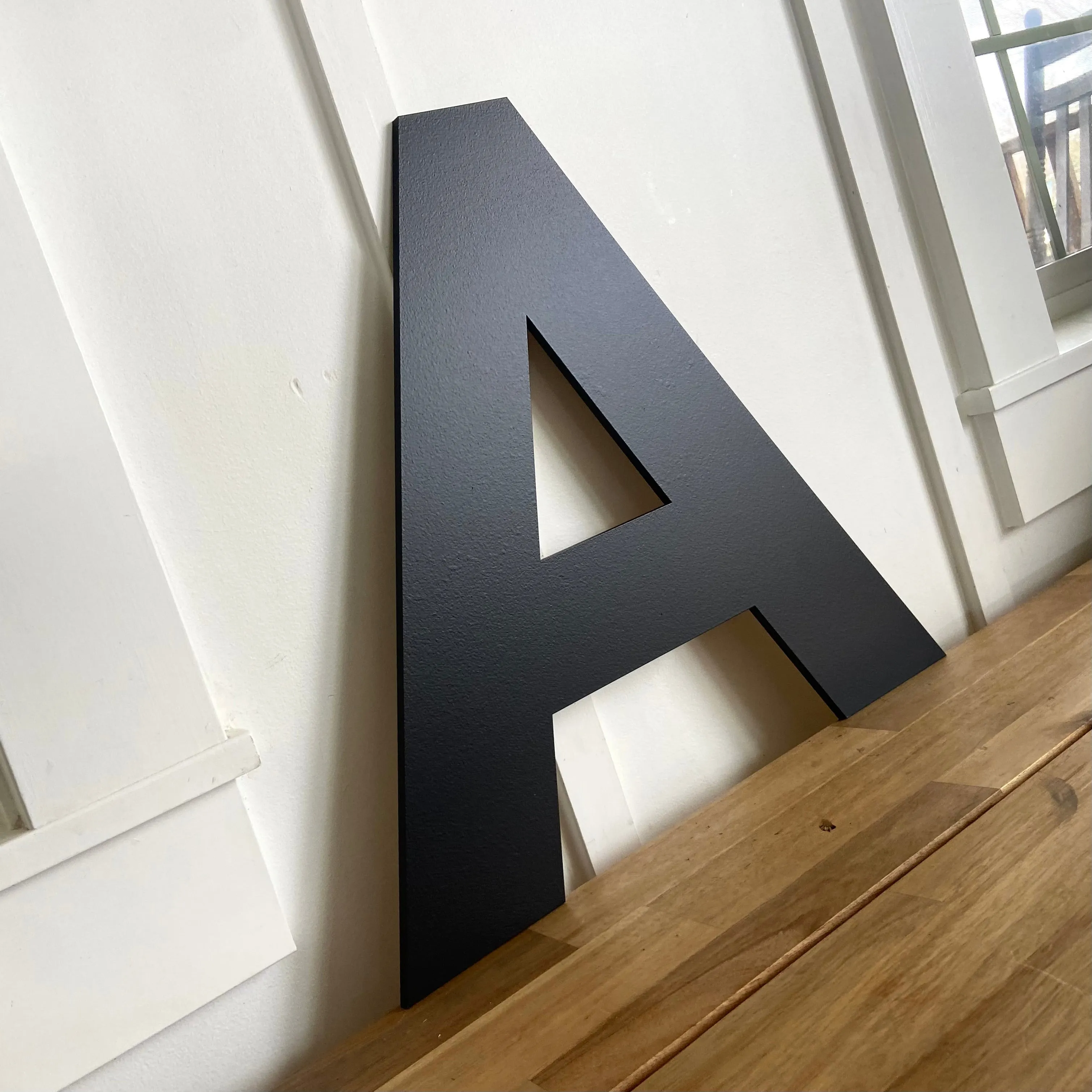 B - 36” Letter Painted Black Alphabet Letter