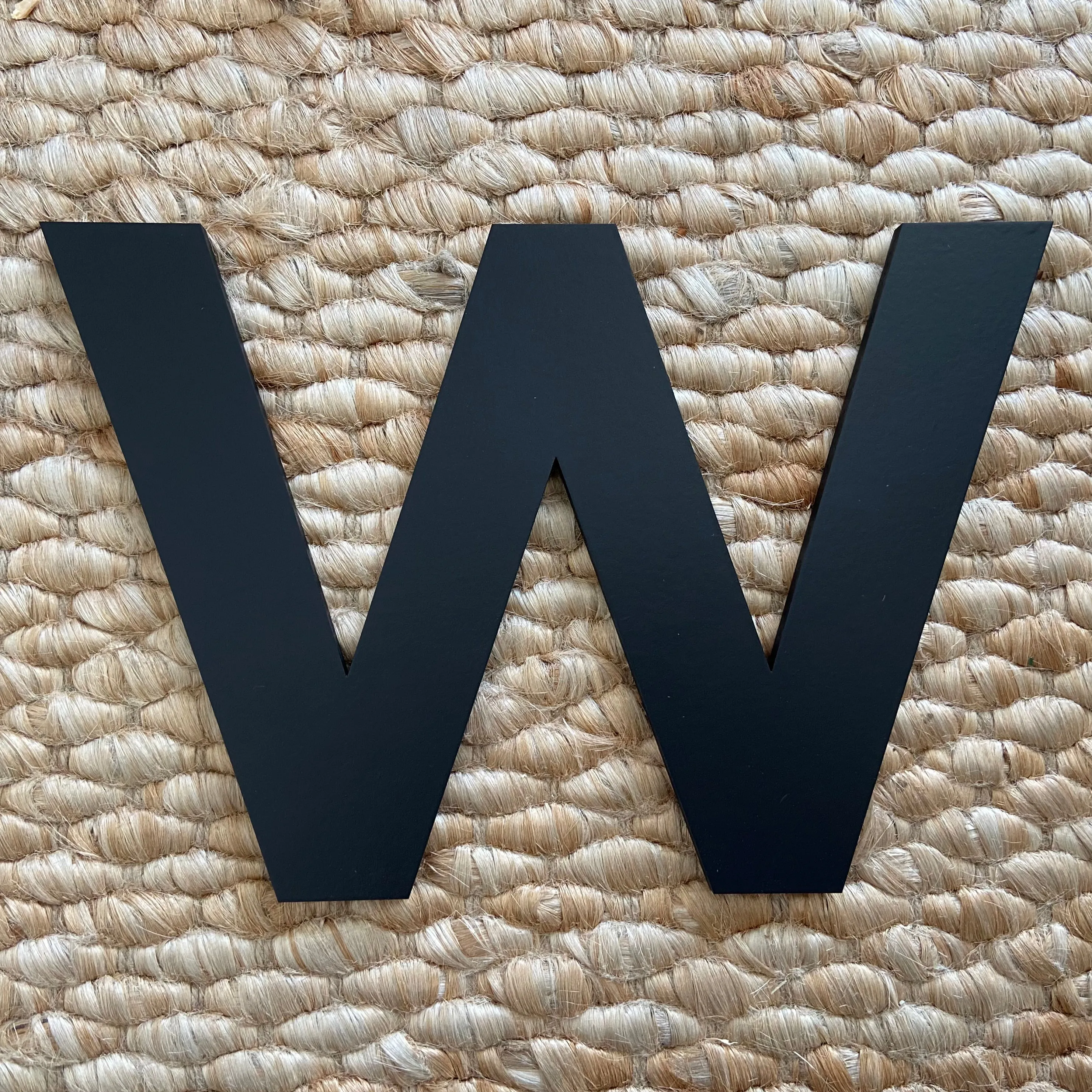 B - 36” Letter Painted Black Alphabet Letter