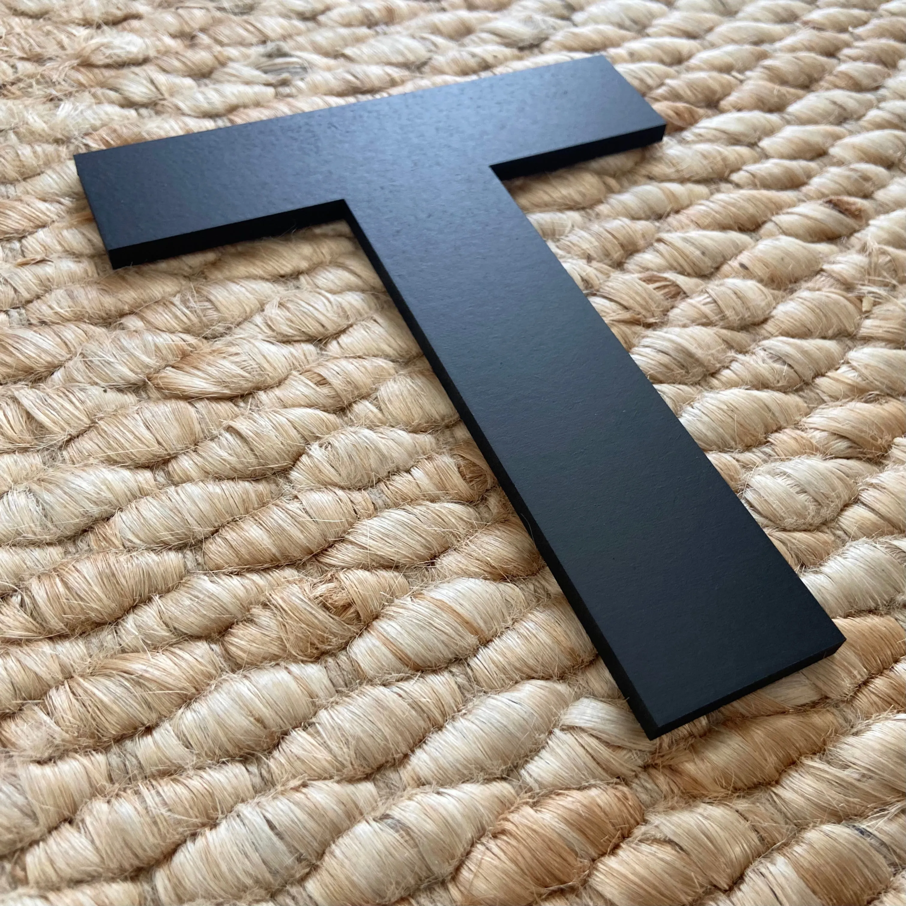 B - 36” Letter Painted Black Alphabet Letter