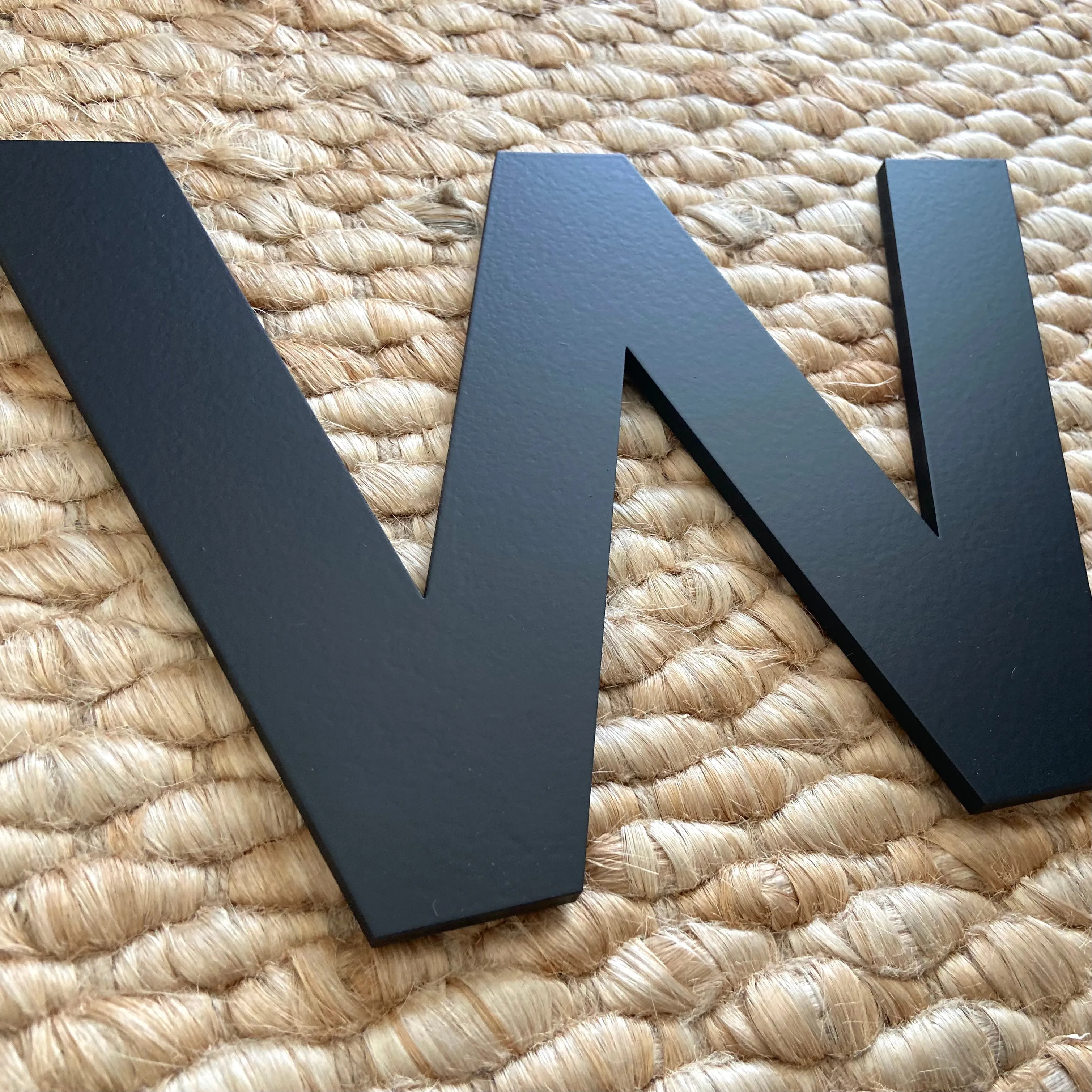 B - 36” Letter Painted Black Alphabet Letter