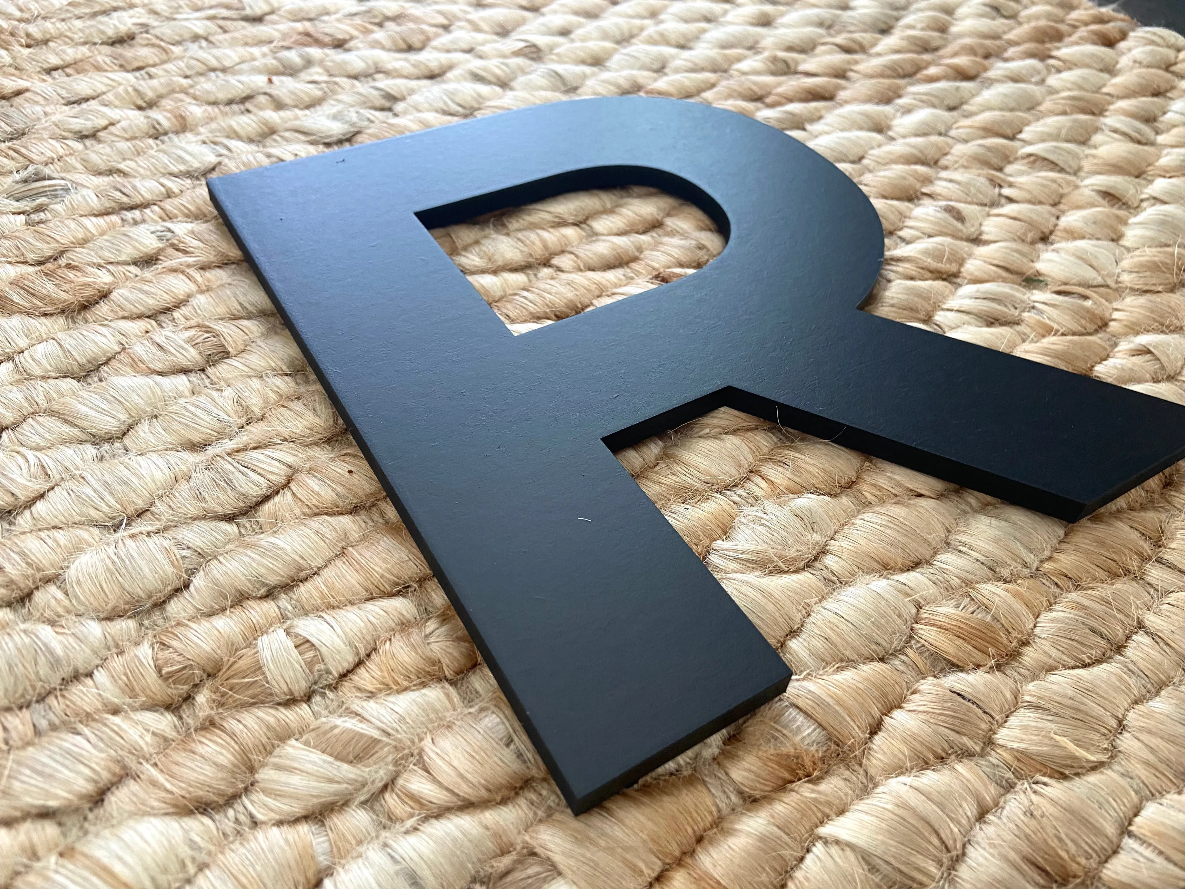 B - 36” Letter Painted Black Alphabet Letter
