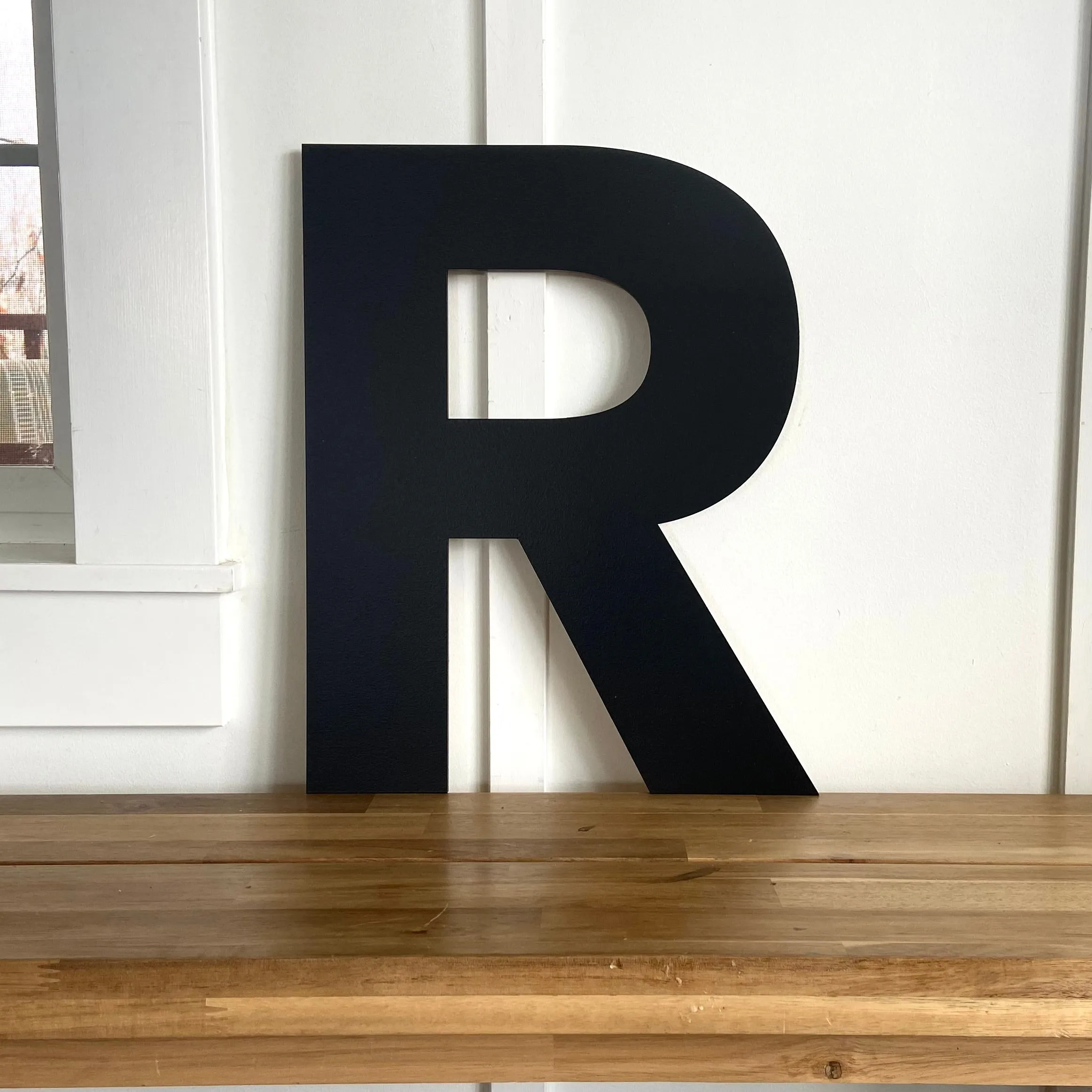 B - 36” Letter Painted Black Alphabet Letter