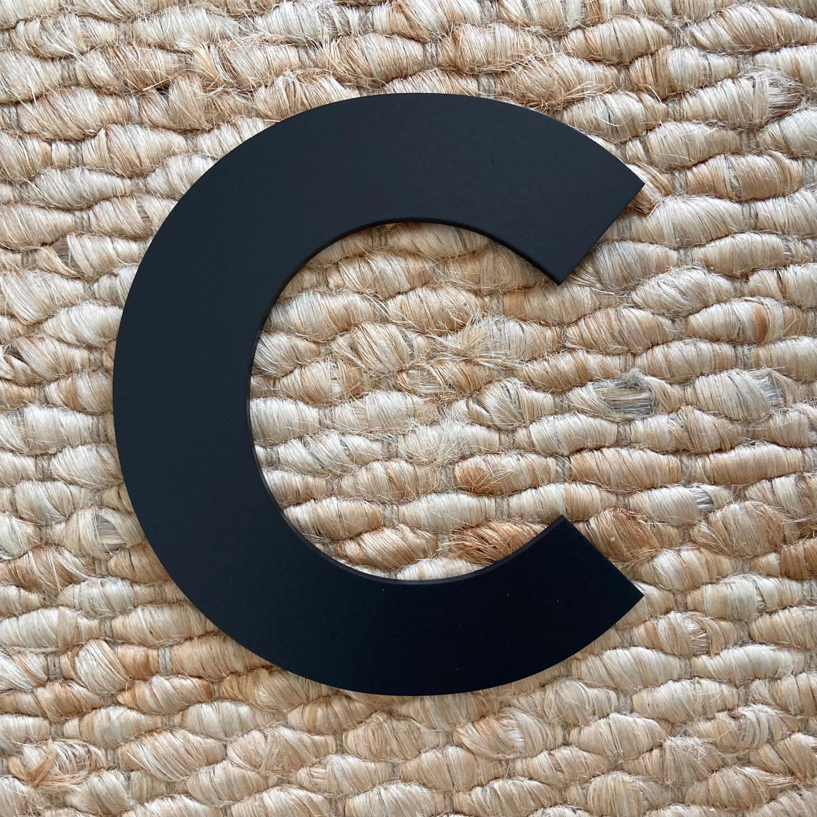B - 36” Letter Painted Black Alphabet Letter
