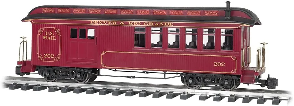 Bachmann Industries Train Passenger Car Jackson Sharp Passenger Car Combine Denver & Rio Grande Large Scale