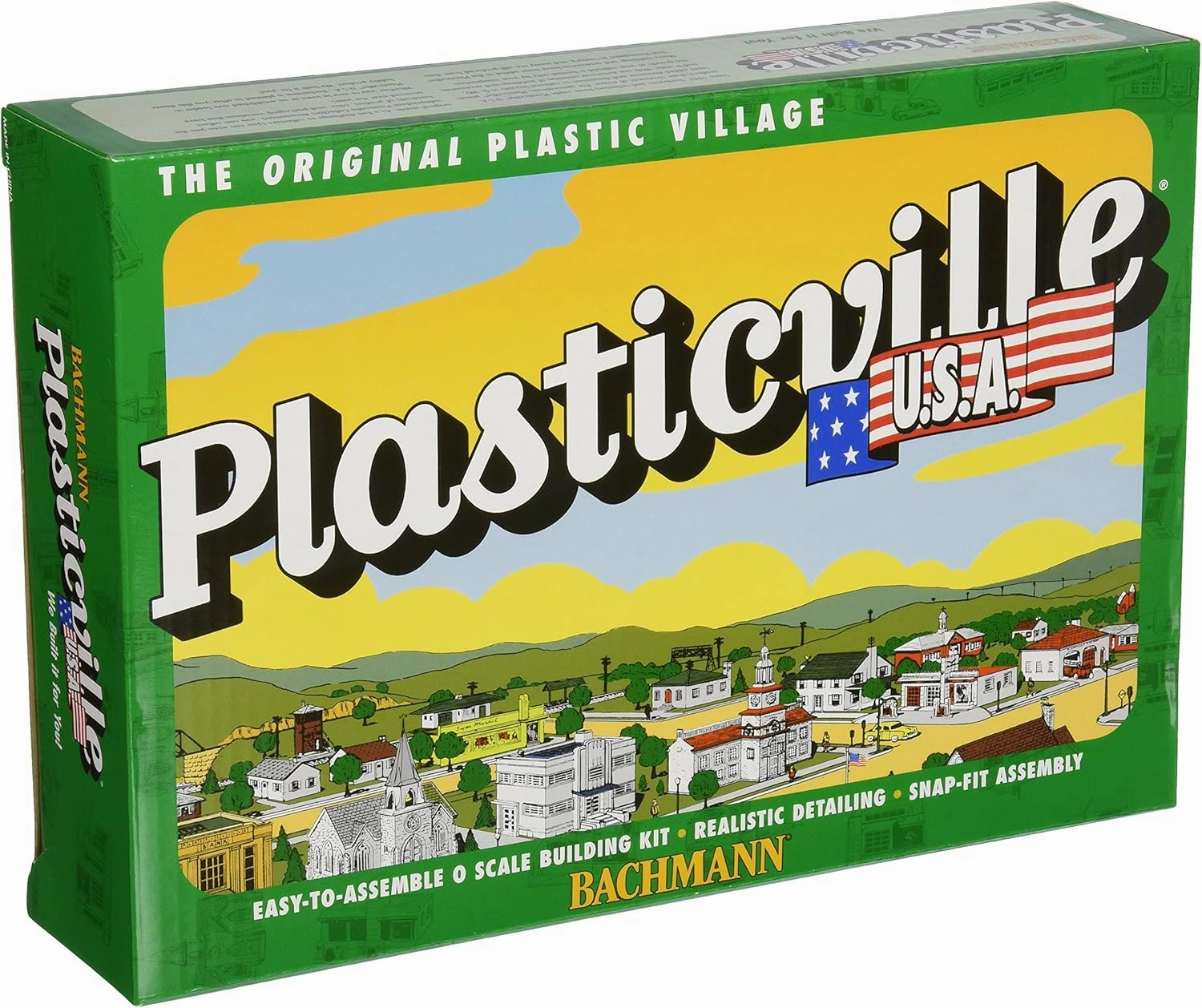 Bachmann Trains - PLASTICVILLE U.S.A. BUILDINGS – CLASSIC KITS - DAIRY BARN - O Scale