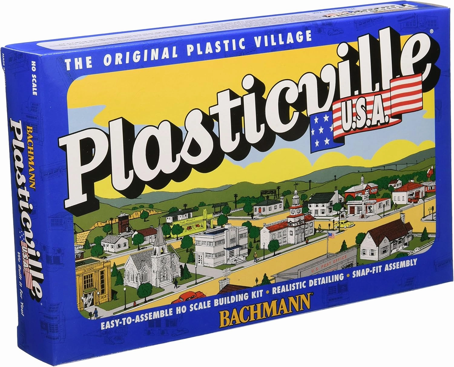 Bachmann Trains - PLASTICVILLE U.S.A. BUILDINGS – CLASSIC KITS - MOTEL with POOL - HO Scale
