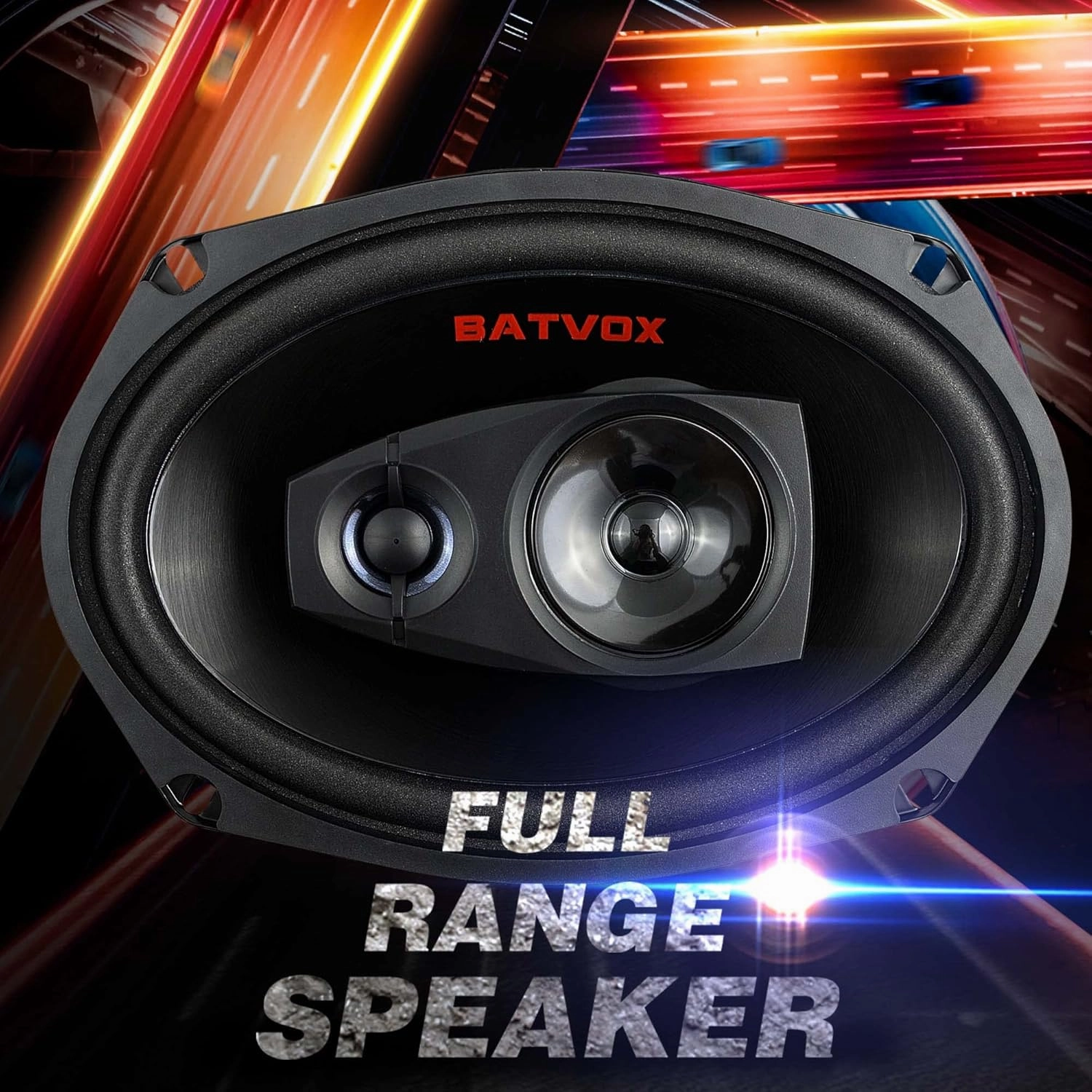 BATVOX CS691 400 Watts 6X9 Inch 3 Ways 4 Ohm Impedance and Piezo Tweeter for Premium Car Audio Coaxial Car Speakers, Car Stereo Sound System with Removable Grill (2 Speakers)