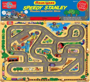 Bendon TS Shure Racecar Magic Wand Magnetic Maze with 3 Magnets and Magnetic Magic Wand 50294
