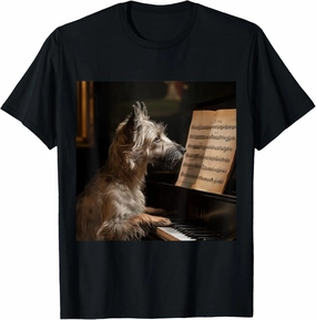 Berger Picard Piano Dog T-Shirt