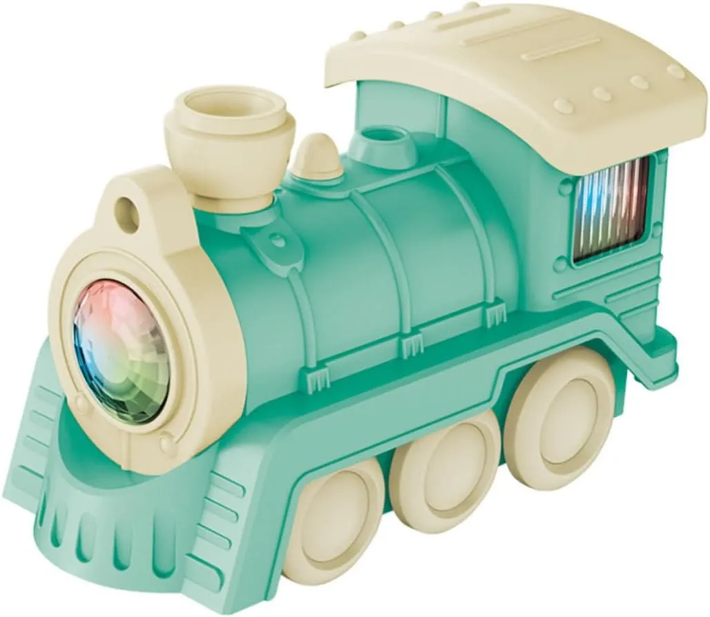 BESPORTBLE Cartoon Electric Train for Safe Simulation Train Model with Smooth Edges Humidifier Design Fun Floating Ball Feature Present