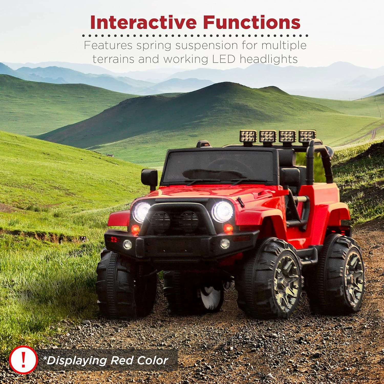 Best Choice Products Kids 12V Ride On Truck, Battery Powered Toy Car w/Spring Suspension, Remote Control, 3 Speeds, LED Lights, Bluetooth - Camouflage