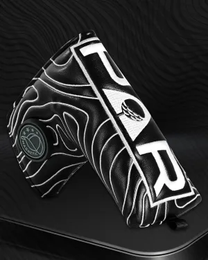 BIG TEETH Golf Blade Putter Cover Headcover Club Protector Par Putter Head Covers Magnetic Bar Closure for Scotty Cameron Taylormade Odyssey Golf Course Texture Pattern