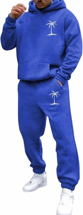 Big and Tall Track Suits for Men Two Piece Workout Set Hoodies Casual Warm Up Jogging Sweat Suits Lounge Gym Outfits