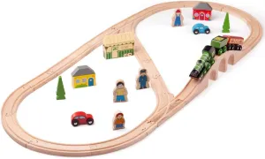 Bigjigs Rail Heritage Collection Flying Scotsman Train Set - 40 Play Pieces