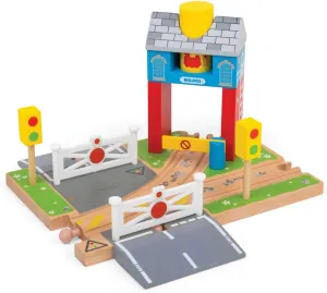 Bigjigs Rail Signal Box Tunnel - Wooden Train Set Accessories, Tunnels for Trains & Railway Sets, Classic Kids Toys, Compatible with Other Major Wood Rail Brands, for 3  Year Olds