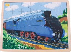 Bigjigs Toys Mallard Train Wooden Tray Puzzle - 35 Piece Puzzle