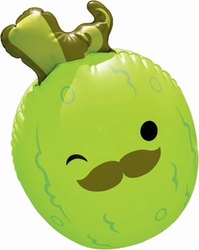 BigMouth x Squishmallows Squishmallows Charles The Pickle Beach Bobber – Adorable Floating Character for Pool and Beach Fun – Lightweight, Easy to Inflate, Collectible Summer Toy