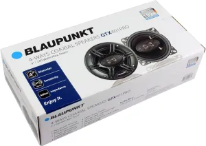 BLAUPUNKT GTX401PRO 4-Way 4 inch Car Speaker - 280W, Coaxial, Mylar Dome Tweeter, 4 Ohm