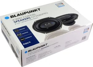 BLAUPUNKT GTX680PRO 6 x 8 inch Car Speakers - 300W 4-Way Speakers, Mylar Dome Tweeters, 4 Ohm (2pc)