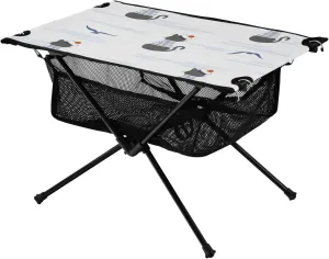 Bolaz Outdoor Folding Portable Picnic Camping Table-Cute Marine Cat,Storage Mesh for Camping Gear Accessories, Hiking, Mountaineering, Outdoor Travel