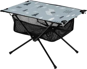 Bolaz Outdoor Folding Portable Picnic Camping Table-Geometry Tree Pattern,Storage Mesh for Camping Gear Accessories, Hiking, Mountaineering, Outdoor Travel