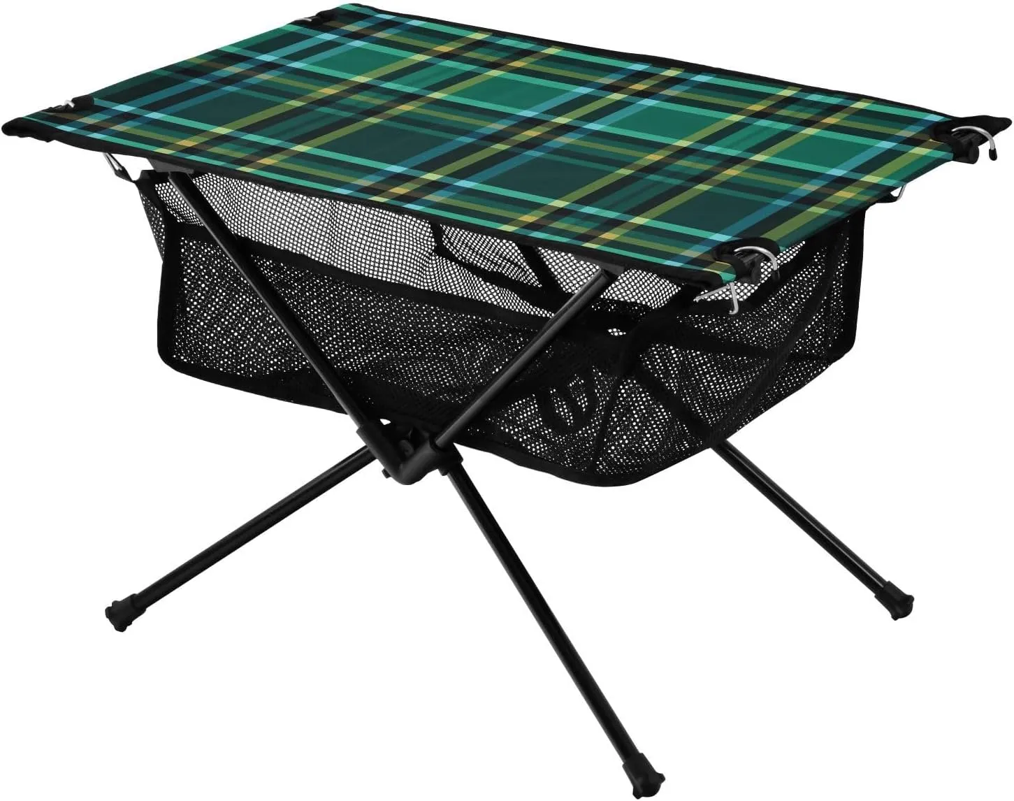 Bolaz Outdoor Folding Portable Picnic Camping Table-St. Patrick's Day Green,Storage Mesh for Camping Gear Accessories, Hiking, Mountaineering, Outdoor Travel