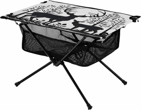 Bolaz Outdoor Folding Portable Picnic Camping Table-Deer Animal Painting,Storage Mesh for Camping Gear Accessories, Hiking, Mountaineering, Outdoor Travel