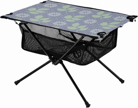 Bolaz Outdoor Folding Portable Picnic Camping Table-Purple Floral Pattern7,Storage Mesh for Camping Gear Accessories, Hiking, Mountaineering, Outdoor Travel