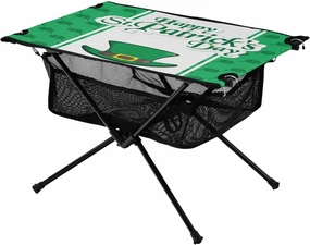 Bolaz Outdoor Folding Portable Picnic Camping Table-St.Patrick's Pattrn5,Storage Mesh for Camping Gear Accessories, Hiking, Mountaineering, Outdoor Travel
