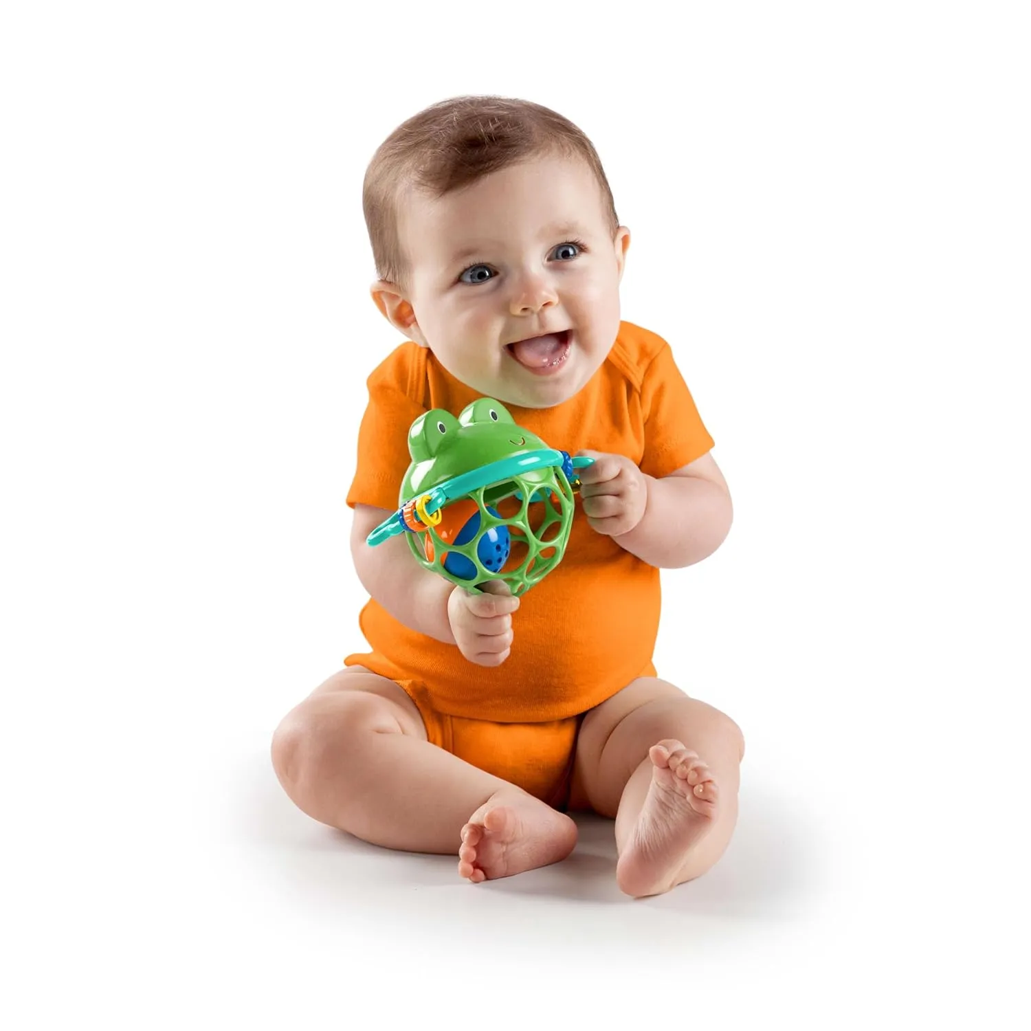 Bright Starts Little Shakers 6pc Gift Set, Easy-Grasp Oball Technology, Baby Rattles, Balls and Teethers, On-The-Go Toys, Lightweight, Unisex, Newborn 