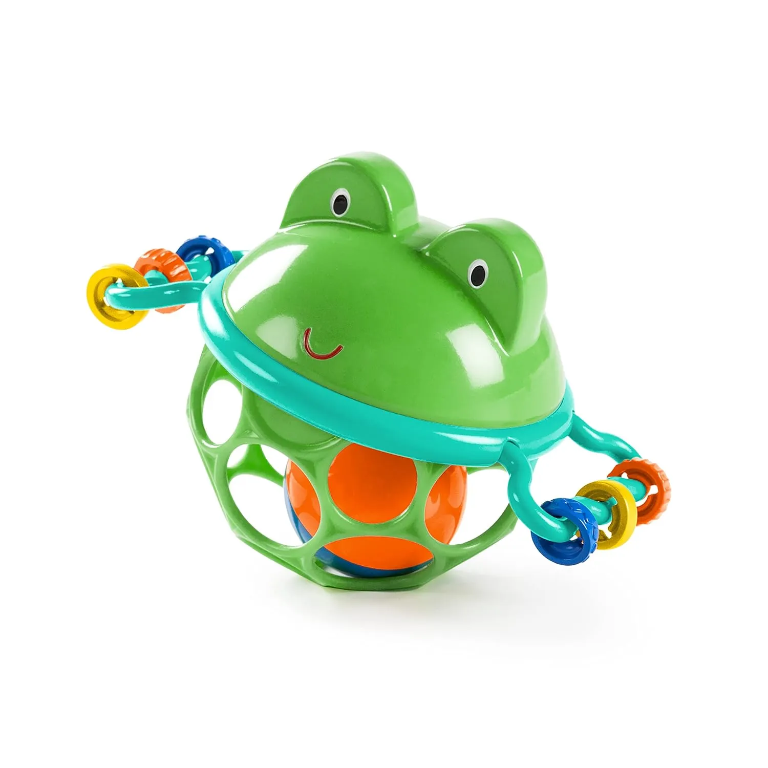 Bright Starts Little Shakers 6pc Gift Set, Easy-Grasp Oball Technology, Baby Rattles, Balls and Teethers, On-The-Go Toys, Lightweight, Unisex, Newborn 