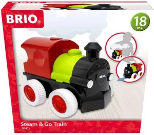 BRIO - 30411 Steam & Go Train | Toy Train Engine for Toddlers and Preschoolers Age 18 Months and Up