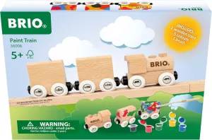 BRIO – 36006 Paint Train | Wooden DIY Customisable Toy Train for Kids Aged 5 Years Up