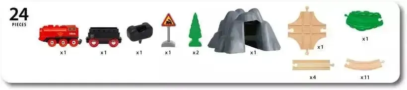 BRIO - Steaming Train Set 24 pieces