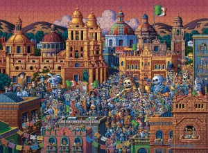 Buffalo Games - Eric Dowdle - Day of The Dead - 1000 Piece Jigsaw Puzzle for Adults -Challenging Puzzle Perfect for Game Nights - Finished Size is 26.75 x 19.75