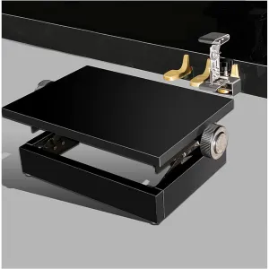 Buhelyc Universal Piano Pedal Sustain Pedal Children's Piano Auxiliary Pedal Adjustable Height 14-21 cm Stable Anti-Slip Beginners Children Young Pianists Easy to Use Black