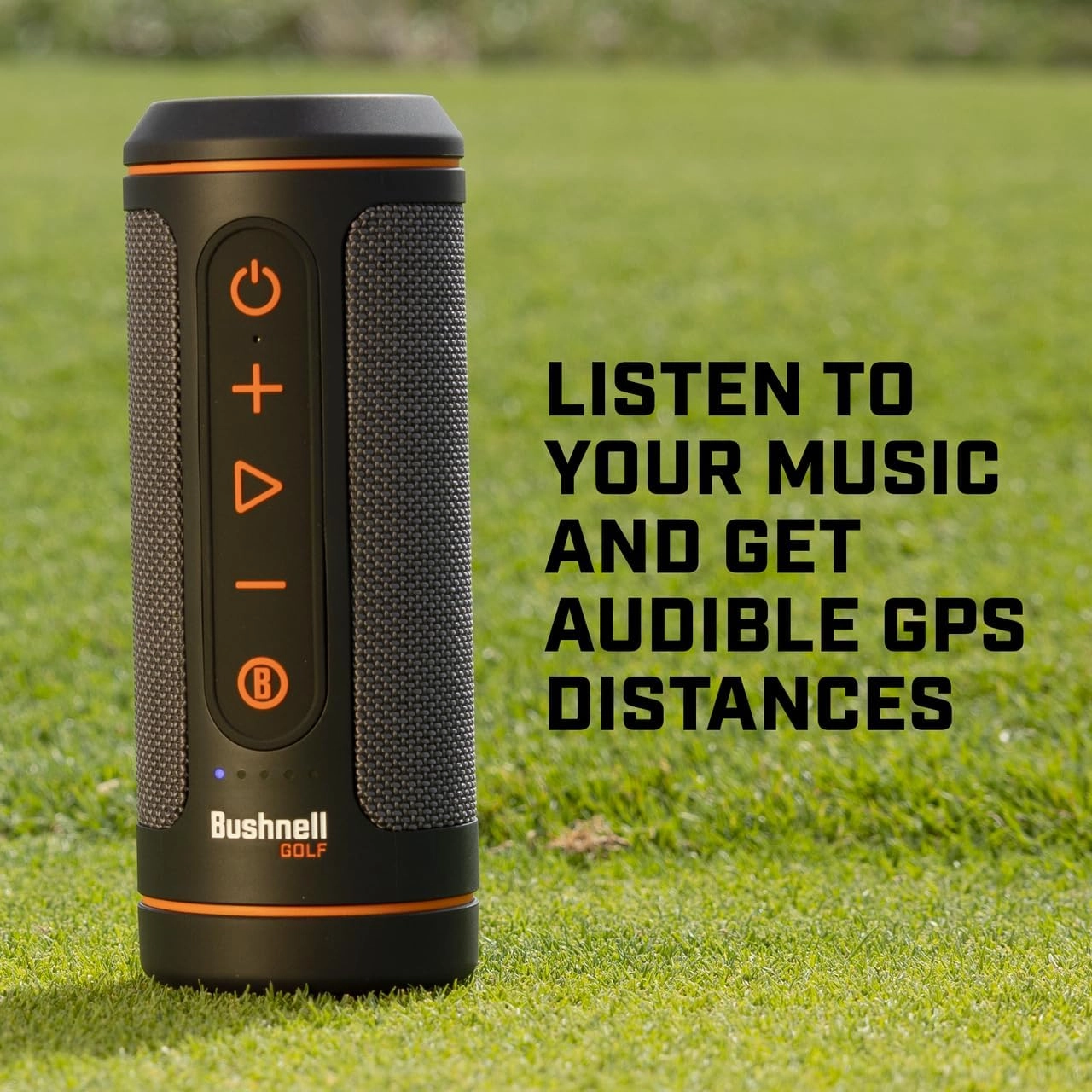 Bushnell Wingman 2 Golf GPS Speaker - Bluetooth Speaker with Integrated BITE Magnetic Mount & Battery Indicator - Perfect Golf Gift - Includes Protective Pouch, Red Bow