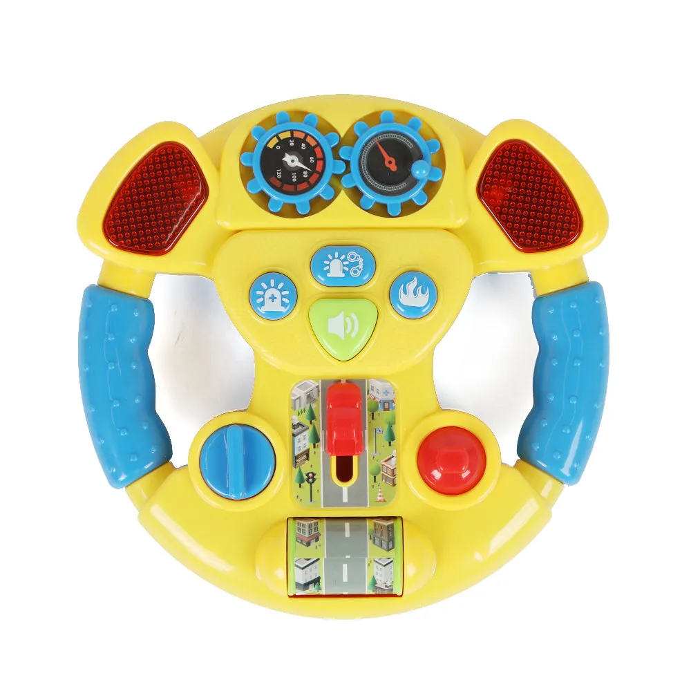 Car Music Steering Wheel with Light and Horn Baby Toys